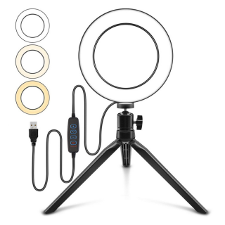 Prstencová lampa, kruhové svetlo ring ľad light set 6 "160mm 10W